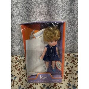 Vintage Uneeda Kim Doll Magic Hair Grows Longer 1970s Blonde In Box New old stok